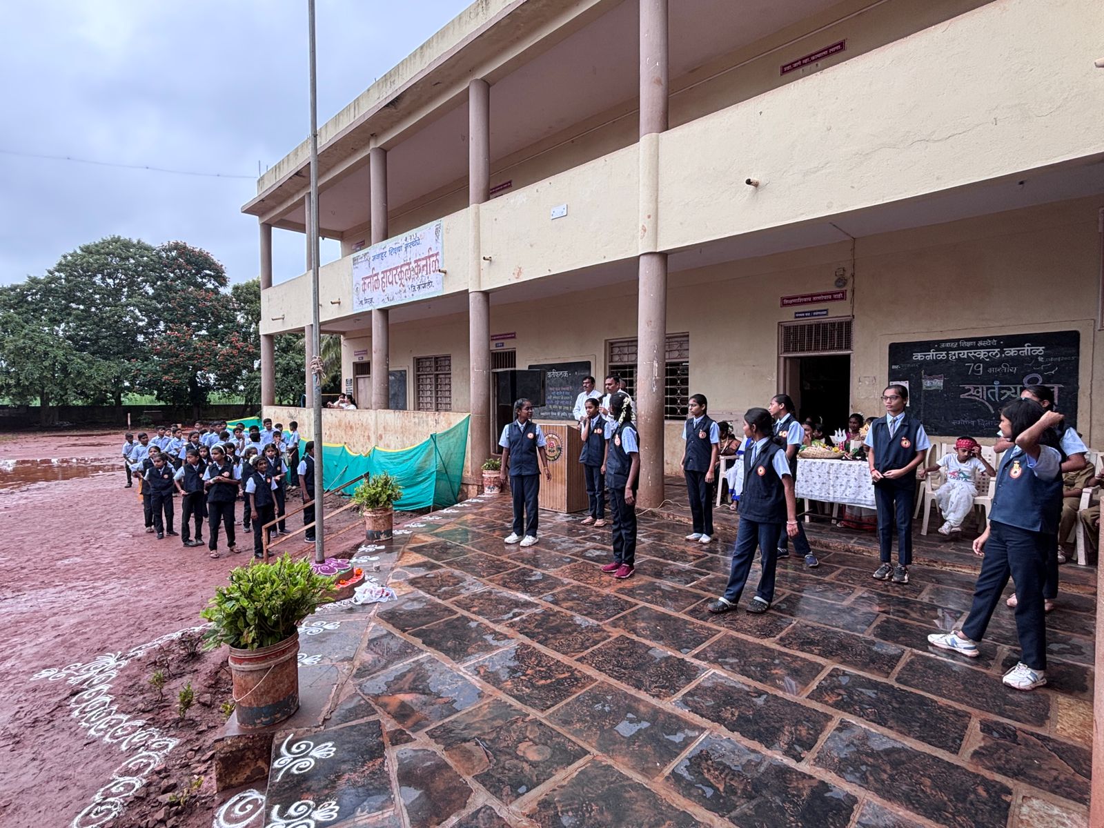Flag hoisting ceremony