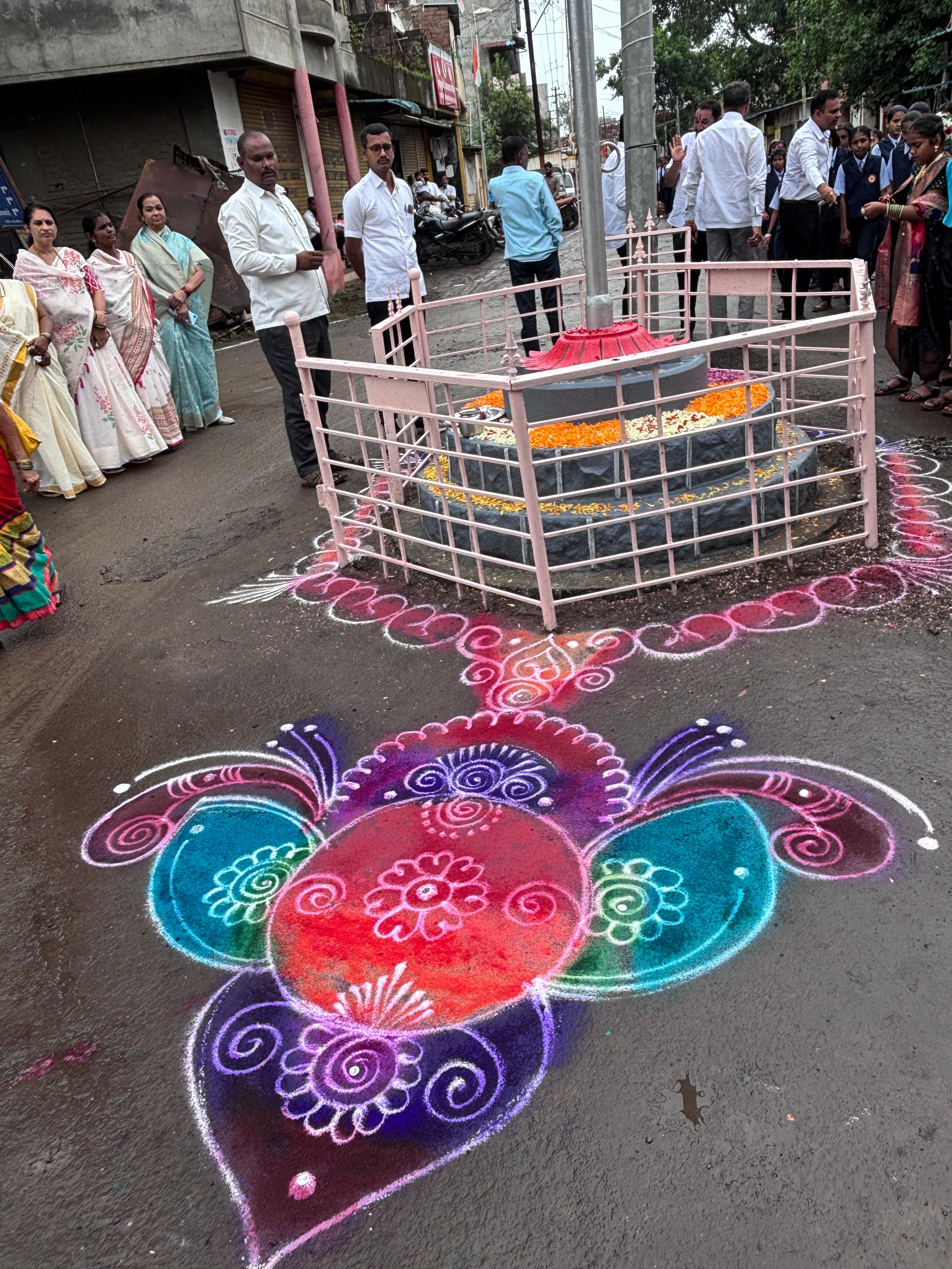 Colorful Rangoli art