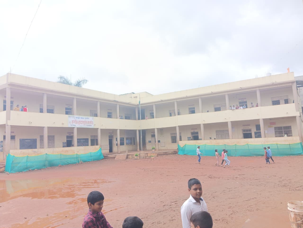 Students in Courtyard